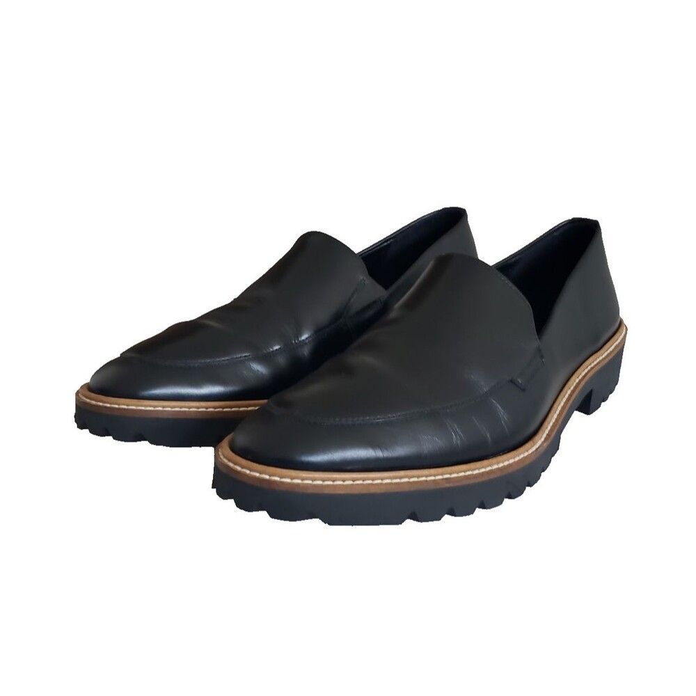 ECCO Incise Tailored Loafer Slip On Shoes Almond Toe Pointed Leather Size 10.5